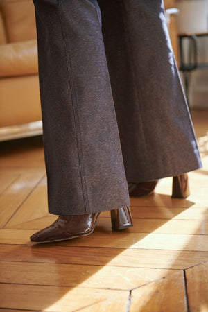 Le Pantalon Denim Taille Haute